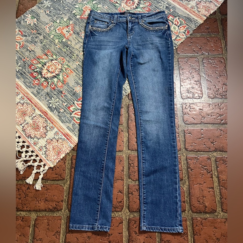 Earl Jean sequin denim skinny jeans - Picture 2 of 11
